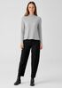 Slubby Organic Cotton Jersey Melange Top