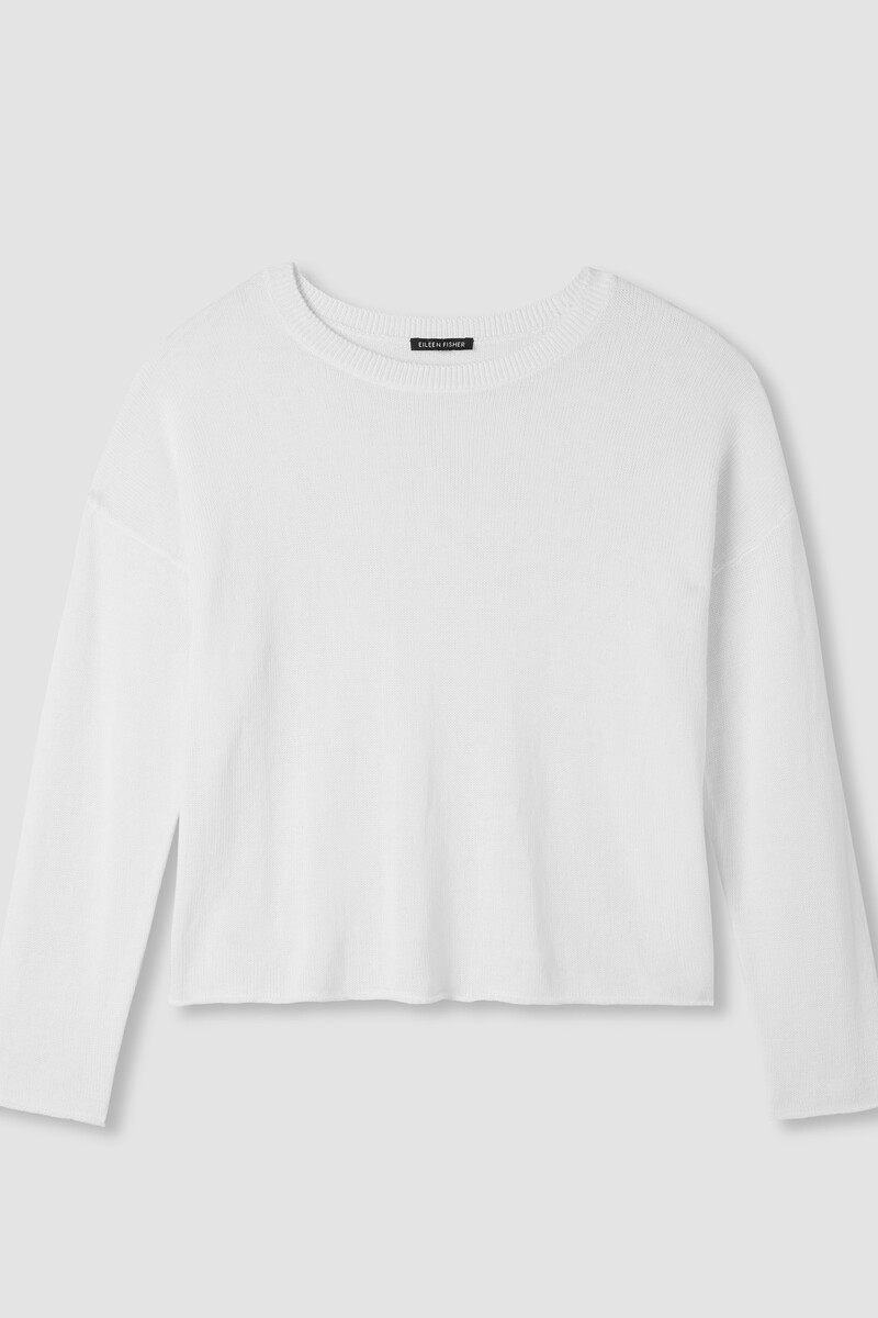 Organic Linen Cotton Cord Crew Neck Top Organic Linen Cotton Cord Crew Neck Top
