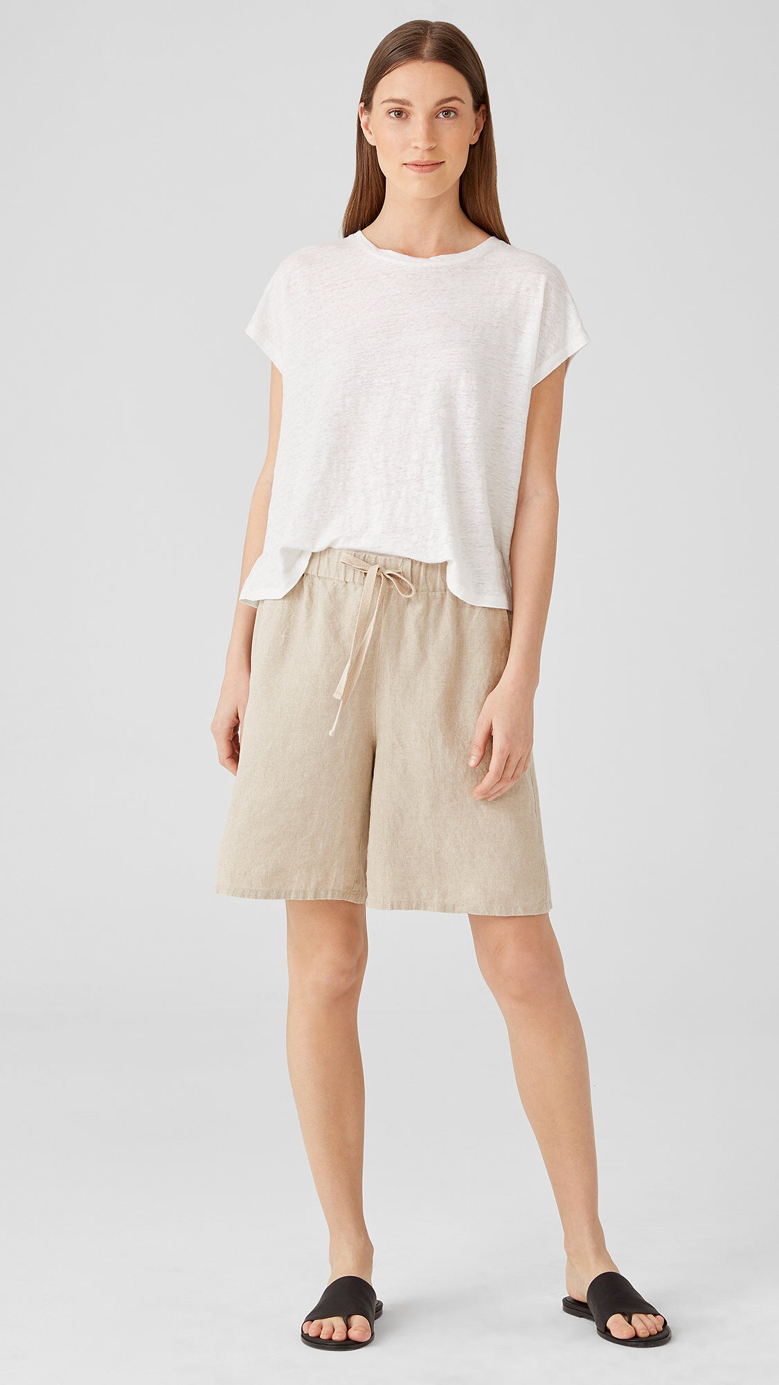 Organic Linen Shorts EILEEN FISHER