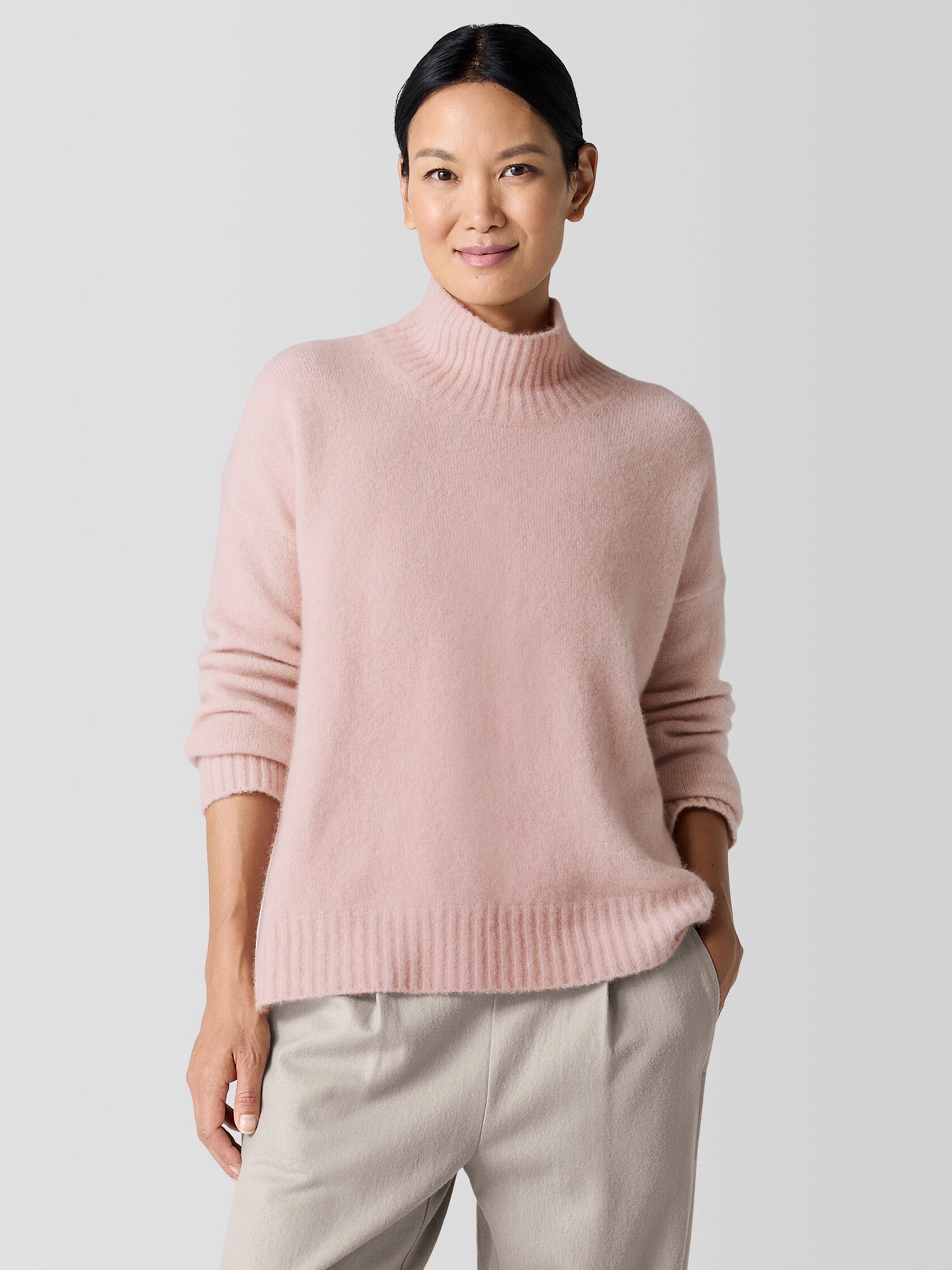 Cashmere Silk Bliss Turtleneck Box-Top