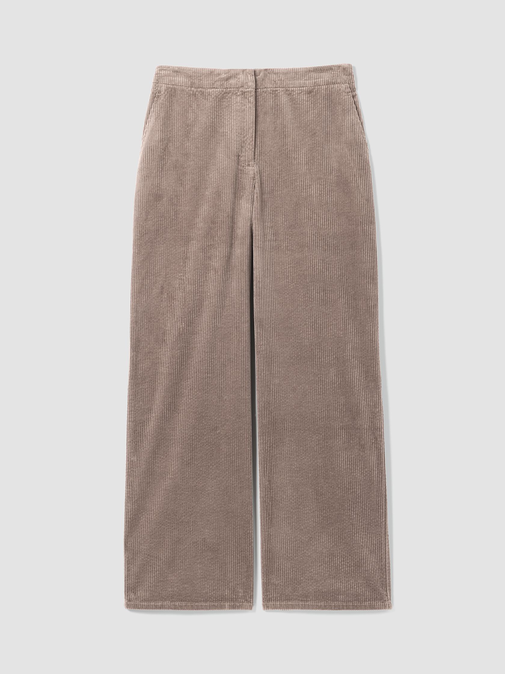 Organic Cotton Corduroy Wide-Leg Pant