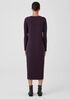 Stretch Jersey Knit Jewel Neck Dress