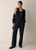Washable Flex Ponte Straight Trouser Pant