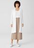 Organic Linen Cotton Jersey Long Cardigan