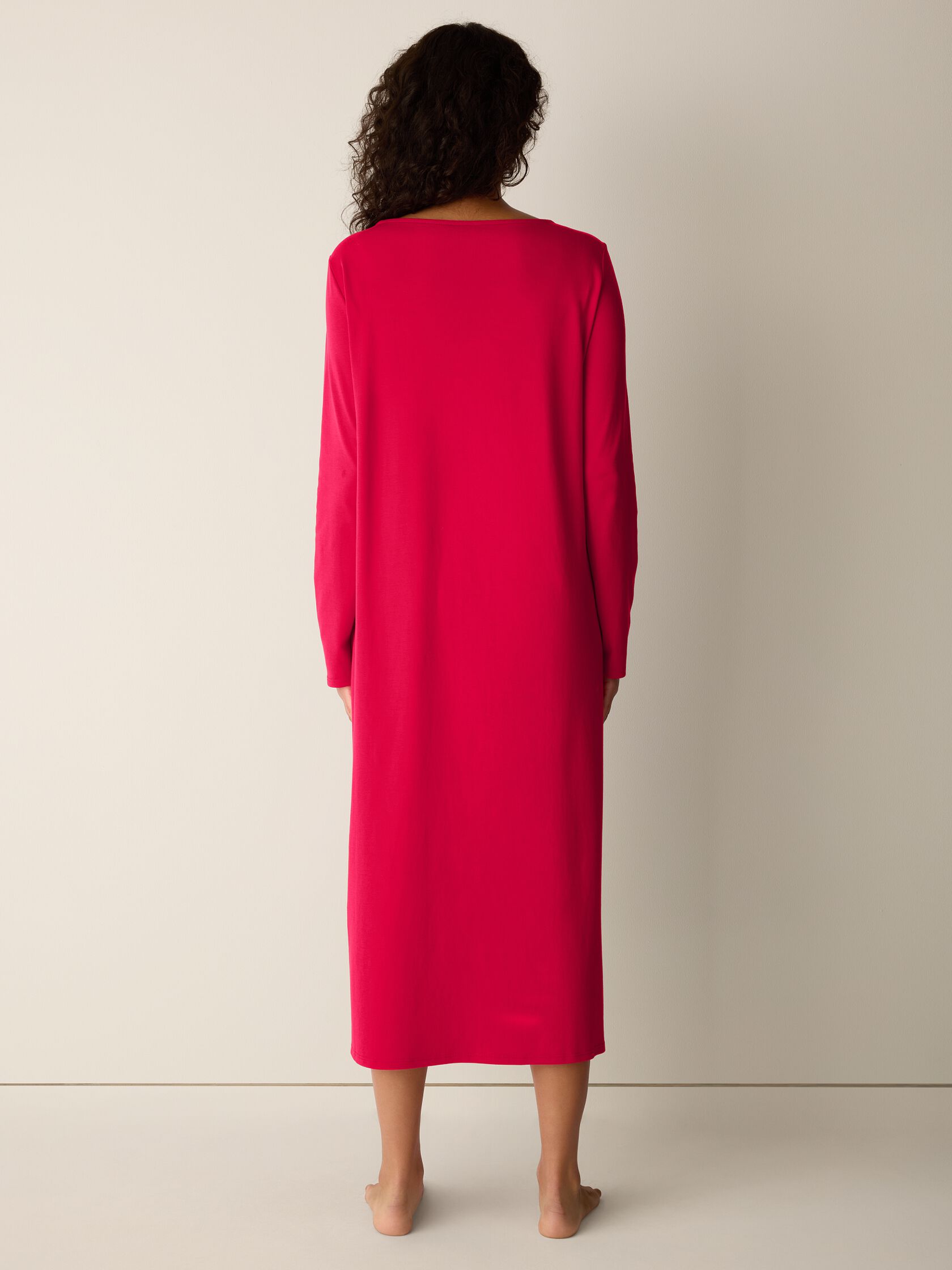 Organic Cotton Interlock Bateau Neck Sleep Dress