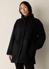 Soft Wool Melton High Collar Coat