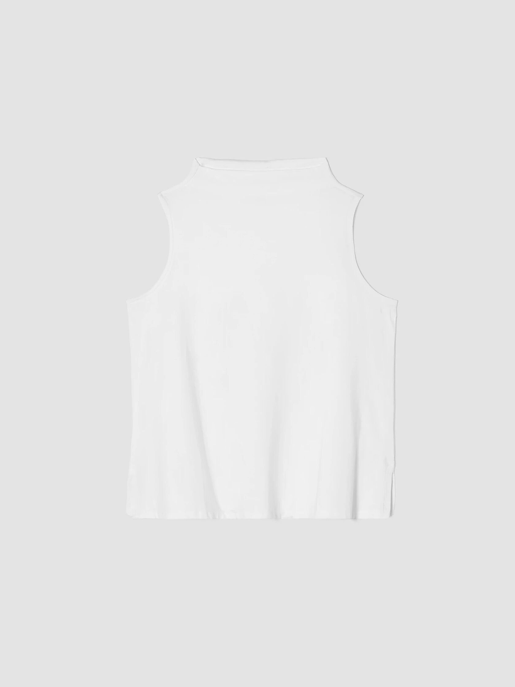 Pima Cotton Stretch Jersey Funnel Neck Tank