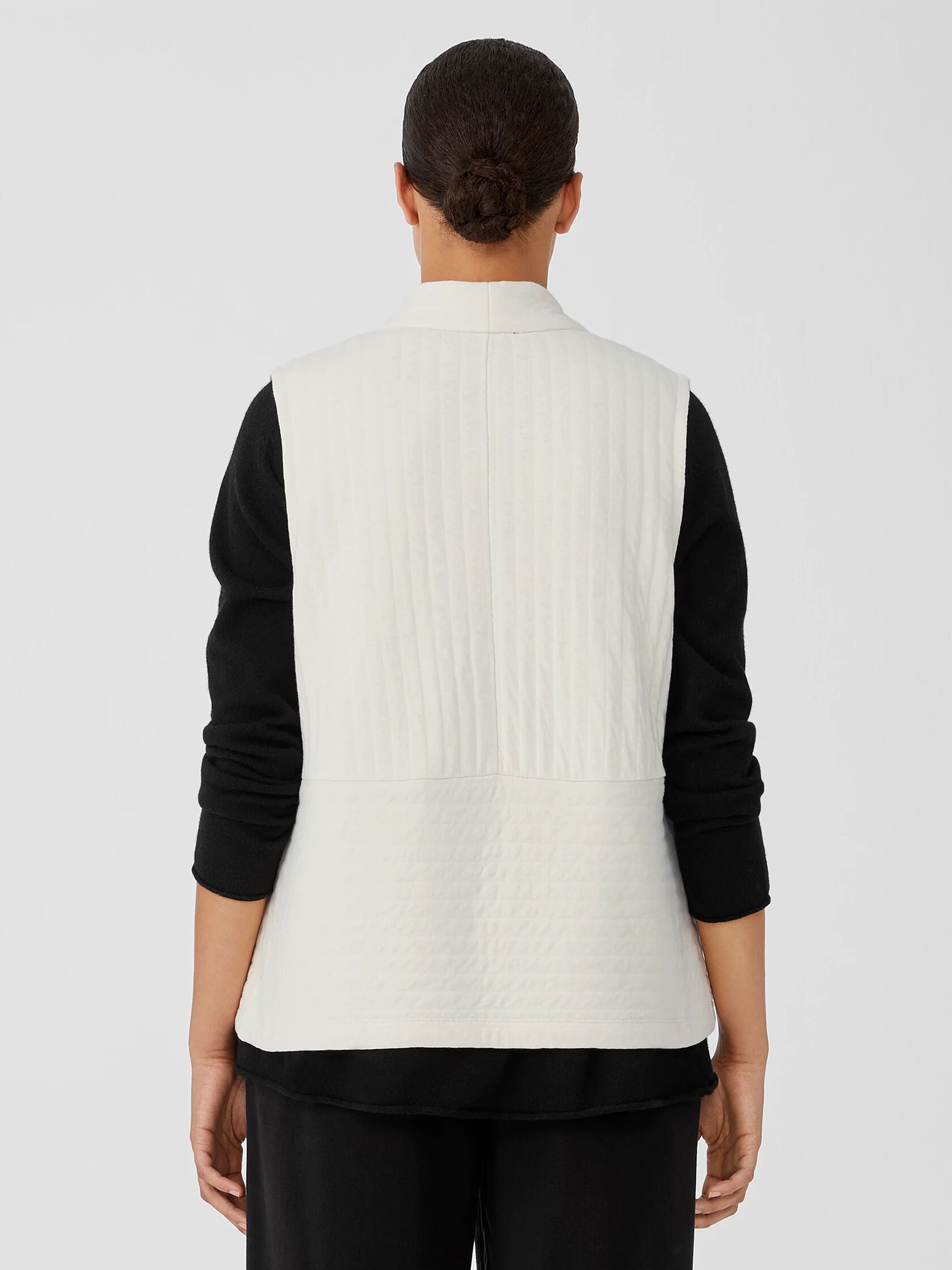 Organic Cotton Channels High Collar Vest