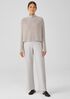 Merino Cropped Turtleneck Top in Regenerative Wool
