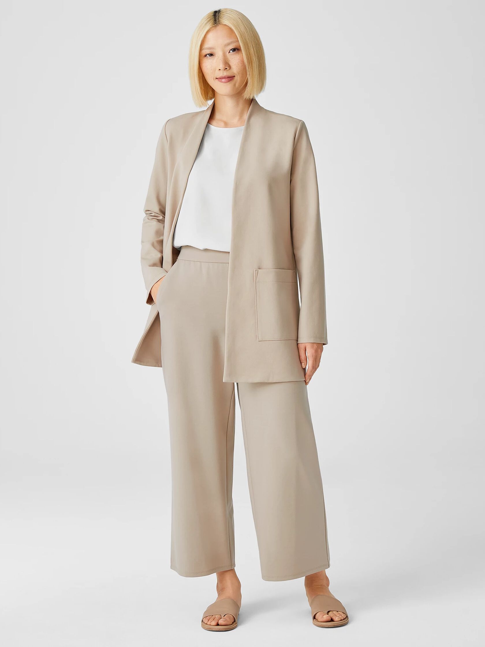 Washable Flex Ponte Wide-Leg Pant