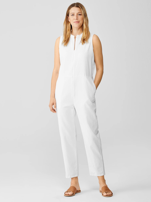 Cotton Hemp Stretch Jumpsuit