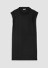 Organic Cotton Pucker Mock Neck Dress
