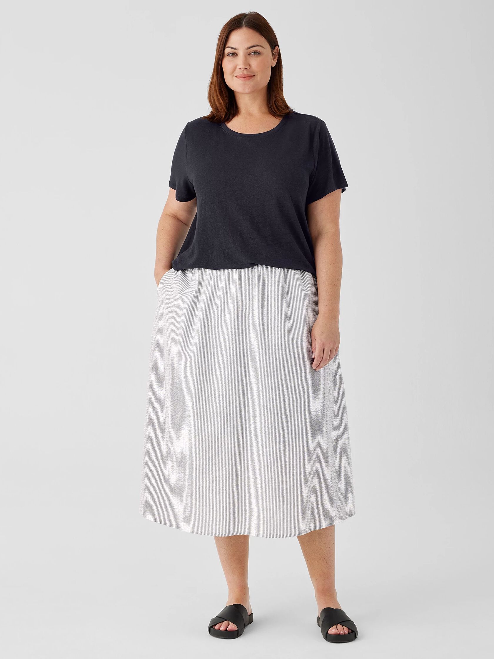 Organic Cotton Ripple Pocket Skirt