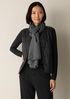 Wool Cotton Check Scarf