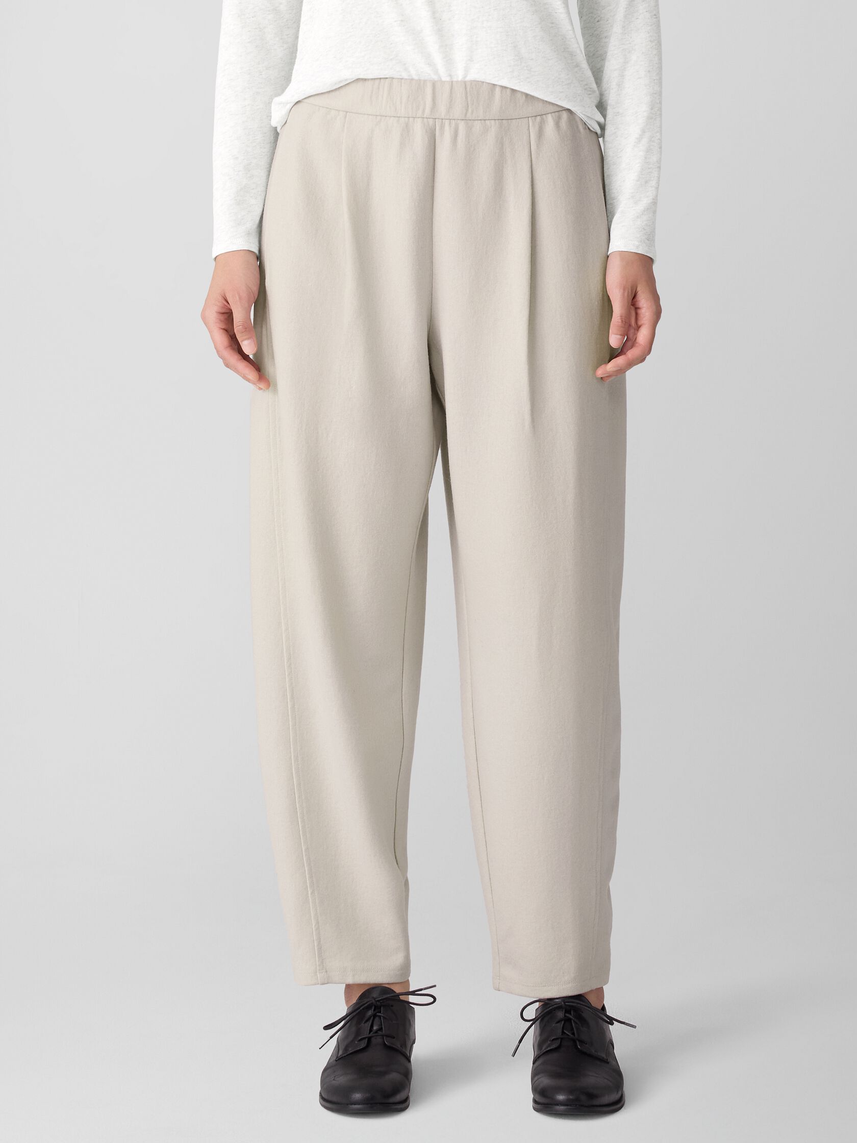 Felted Wool Jersey Lantern Pant in Regenerative Wool