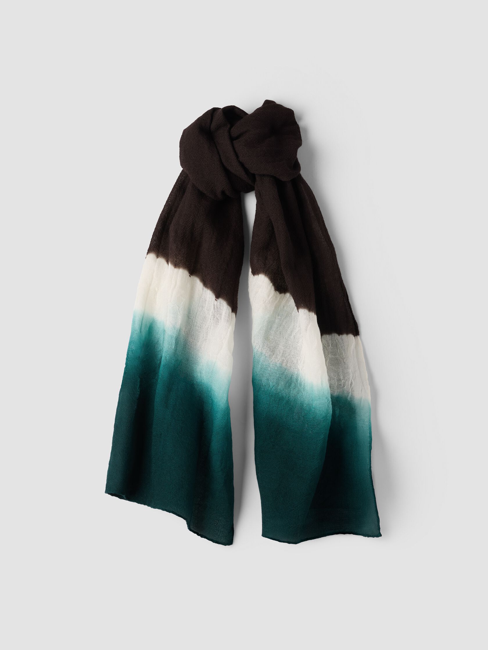 Hand-Dyed Wool Gauze Scarf