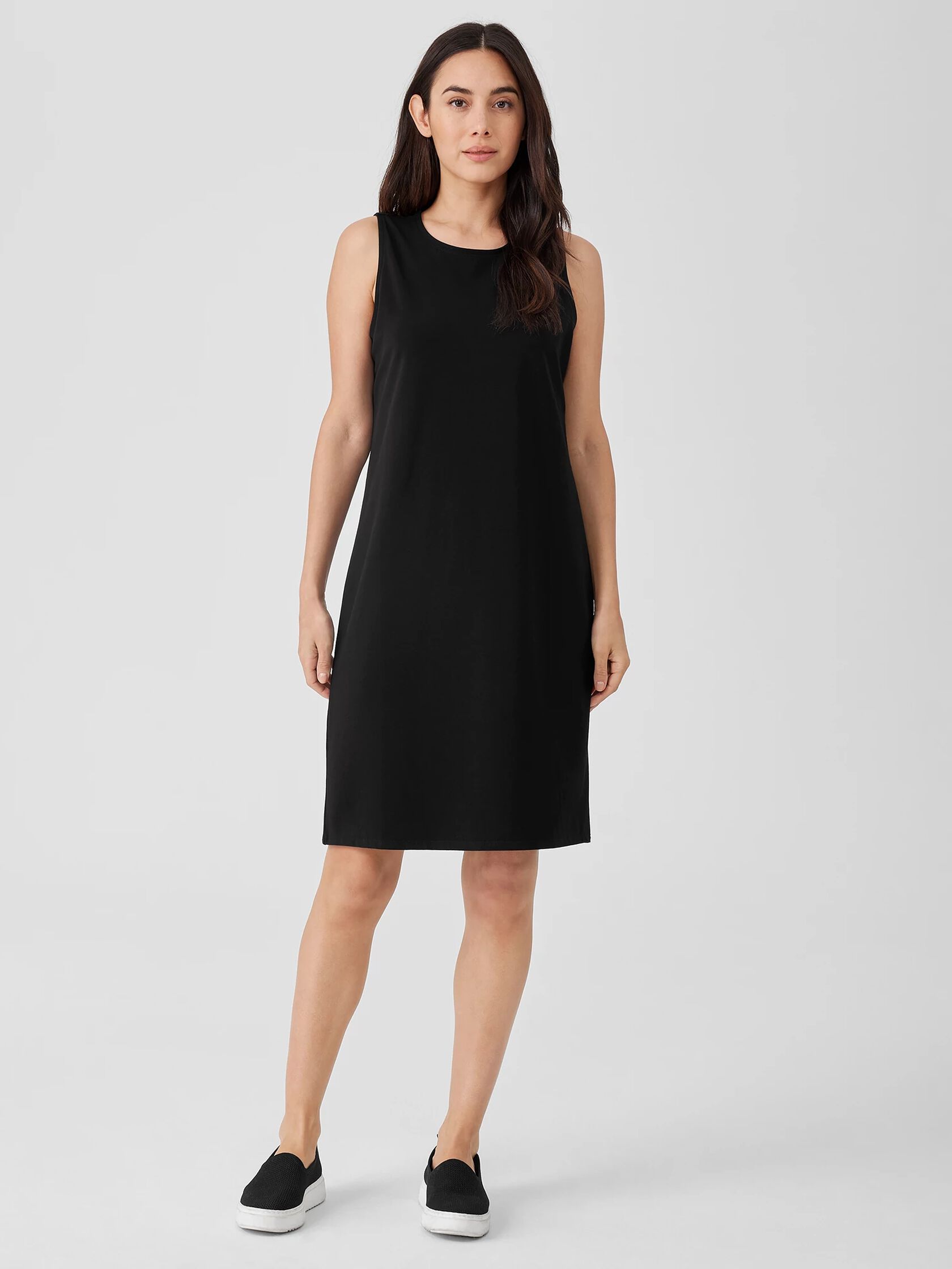 Pima Cotton Stretch Jersey Tank Dress