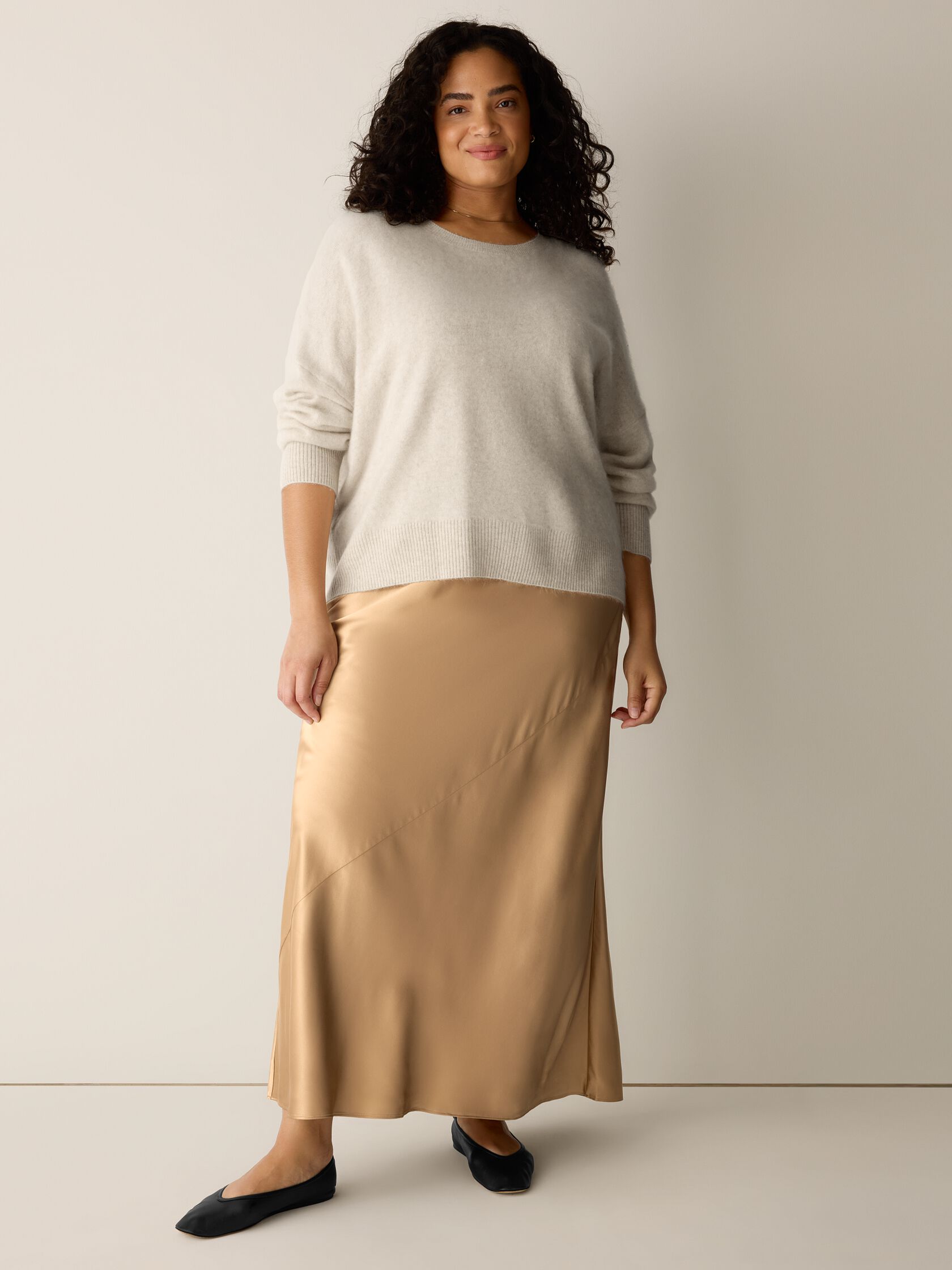 Cashmere Fluff Crew Neck Top