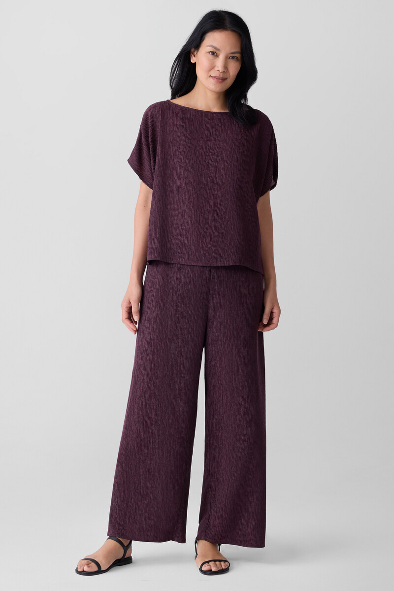 Woven Plissé Wide-Leg Pant Woven Plissé Wide-Leg Pant