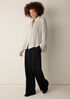Sheer Silk Georgette Classic Collar Pintuck Shirt