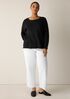 Organic Linen Cotton Crew Neck Top