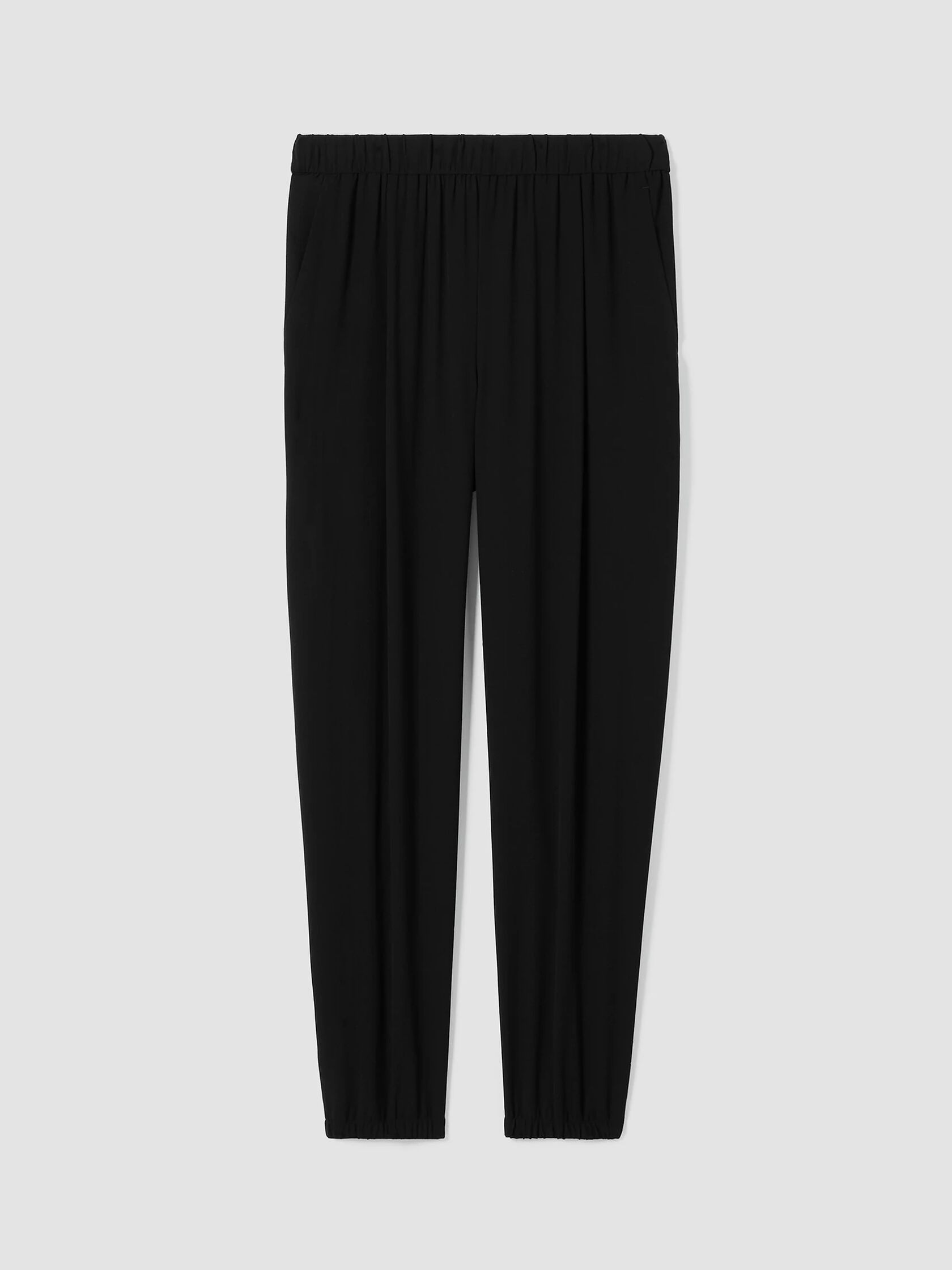 Silk Georgette Crepe Jogger Pant