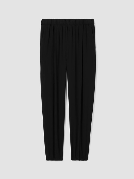 Silk Georgette Crepe Jogger Pant