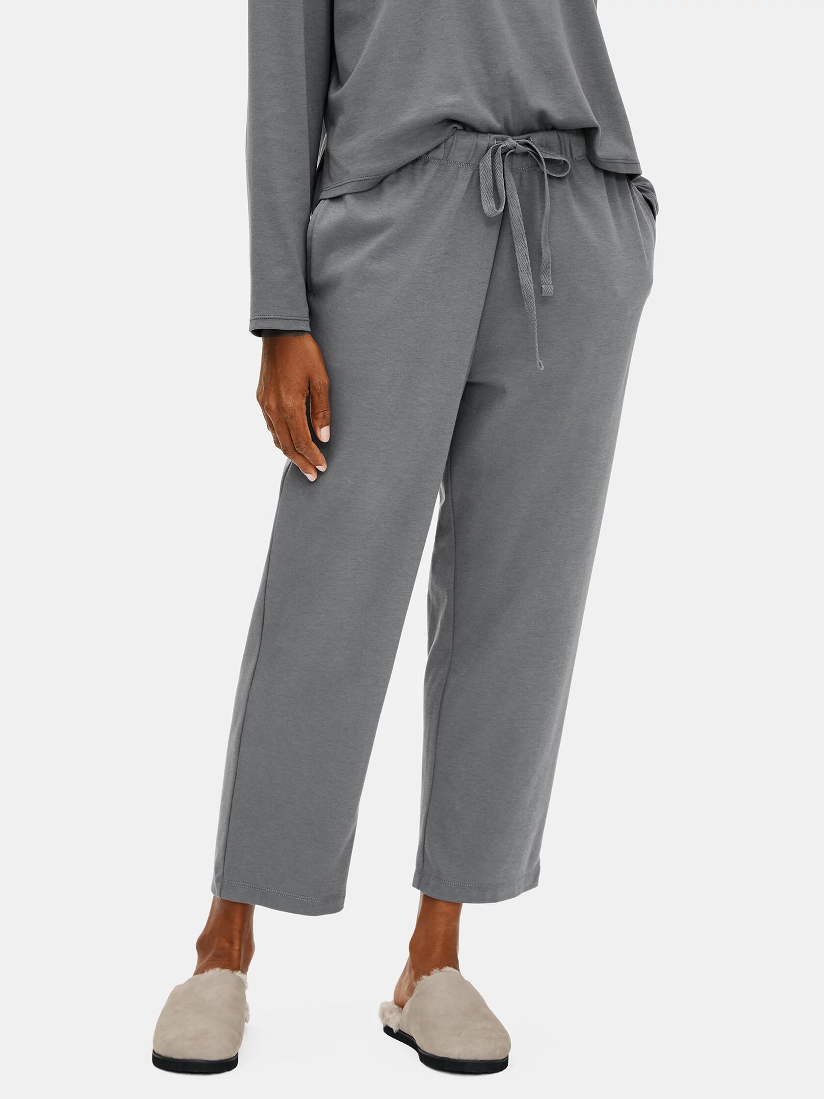 Cozy Organic Cotton Interlock Slouchy Pant