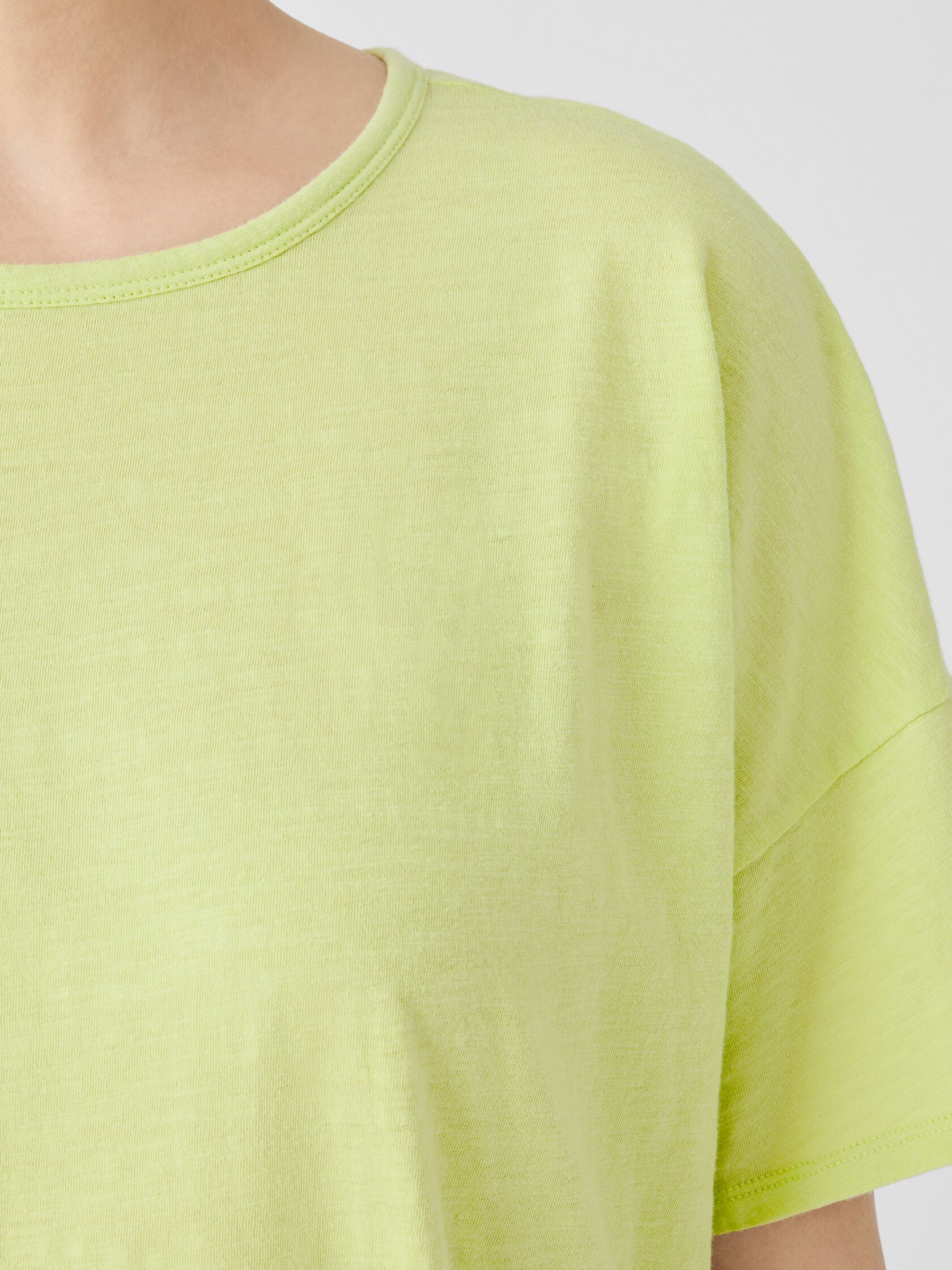 Organic Cotton Slub Crew Neck Tee