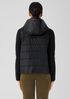 Eggshell Recycled Nylon Vest with Removable Hood