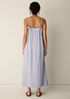 Striped Organic Cotton Gauze Cami Dress