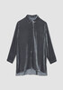 Velvet Classic Collar Long Shirt