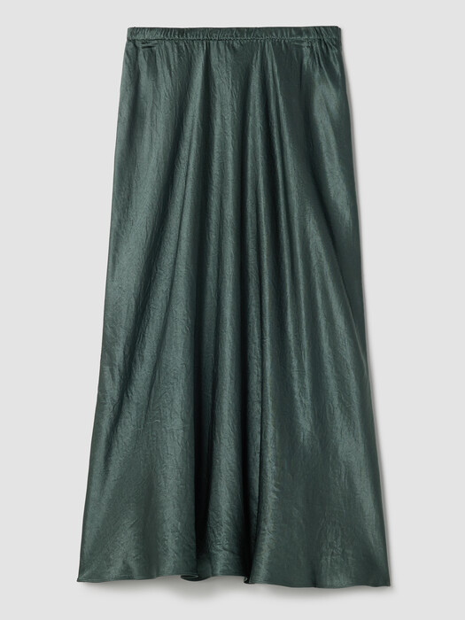 Textured Satin Slip Skirt