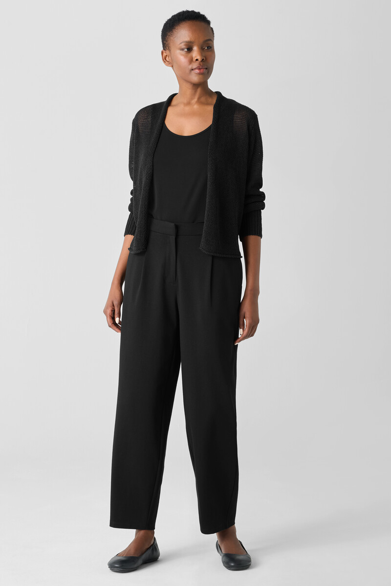 Cotton Blend Ponte Lantern Trouser Pant Cotton Blend Ponte Lantern Trouser Pant