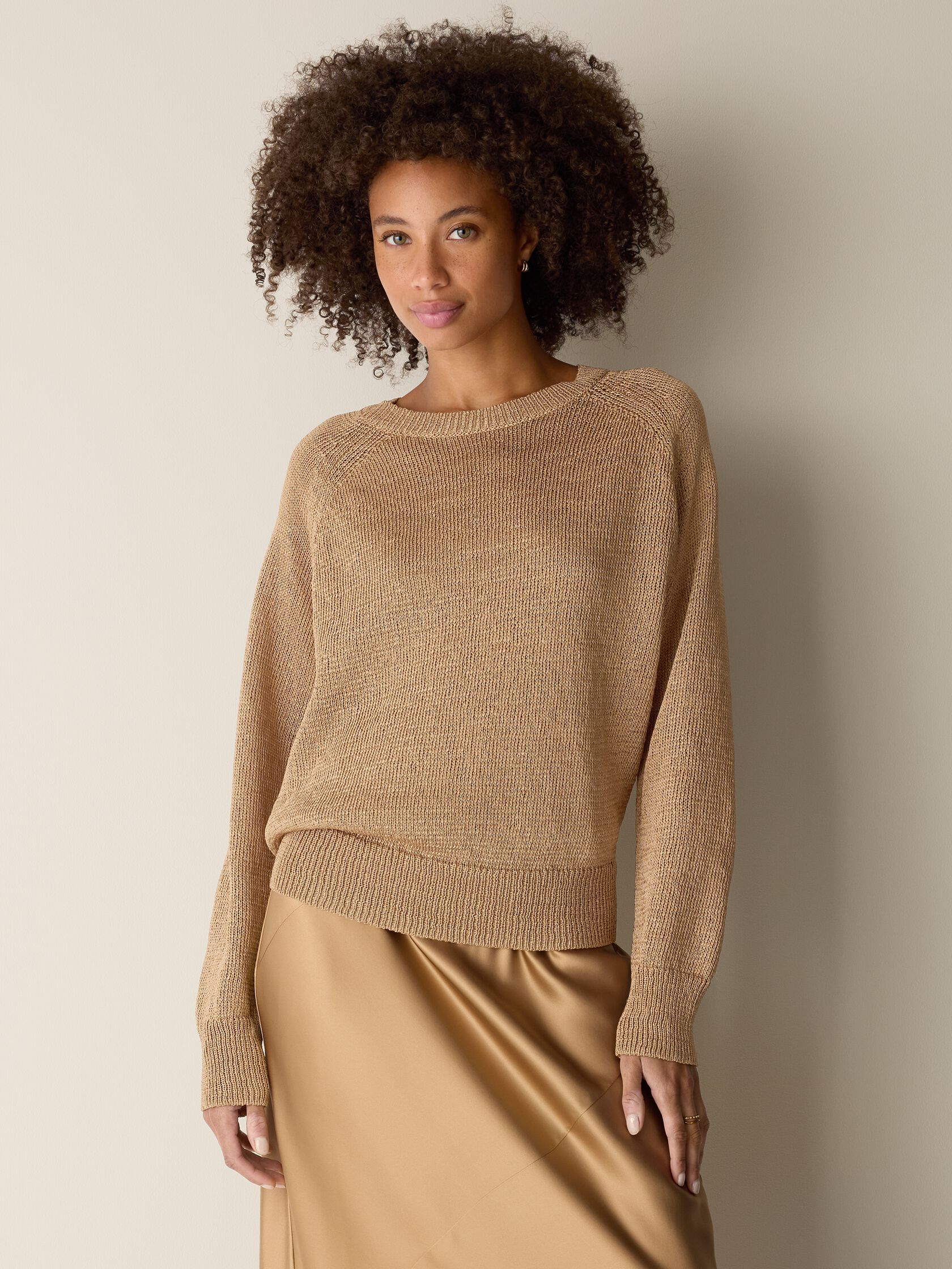 Sleek Viscose Wedge Sweater
