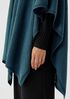 Fine Merino Jersey Poncho in Regenerative Wool