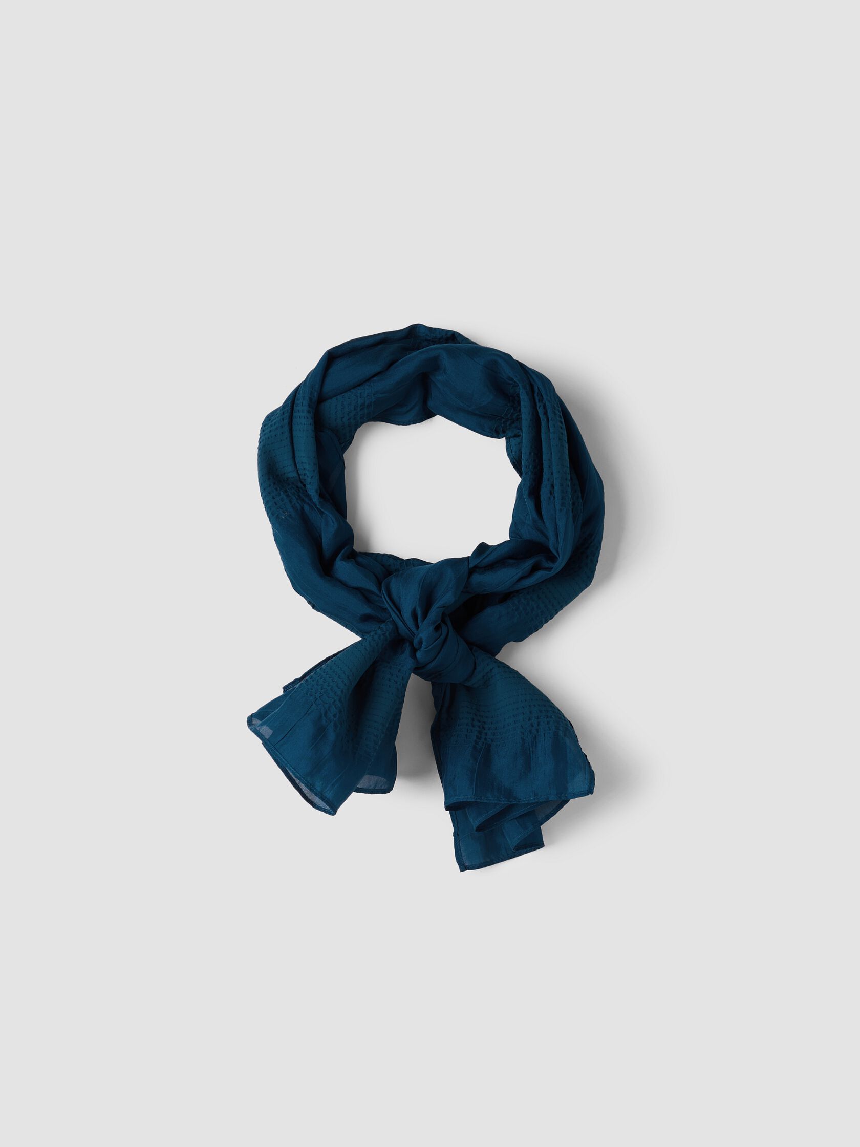 Silk Cotton Pucker Scarf