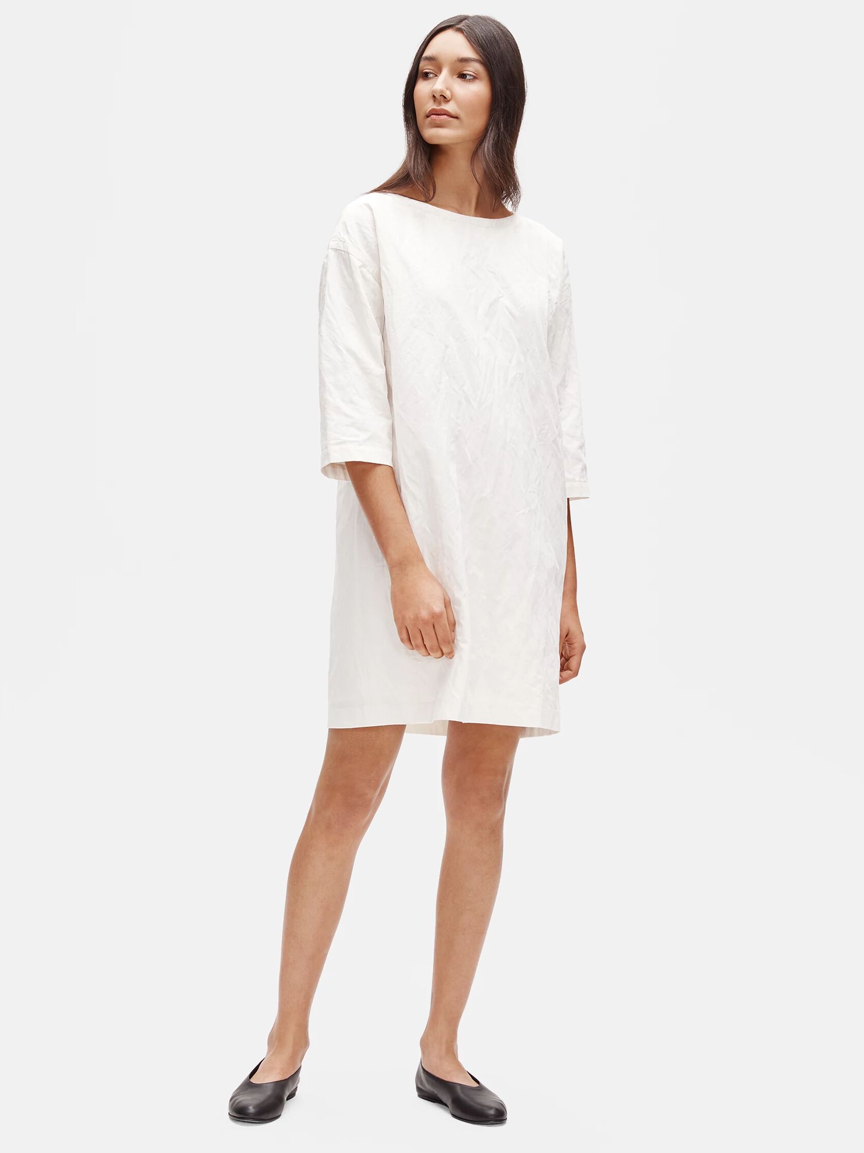 Organic Cotton Steel Shift Dress