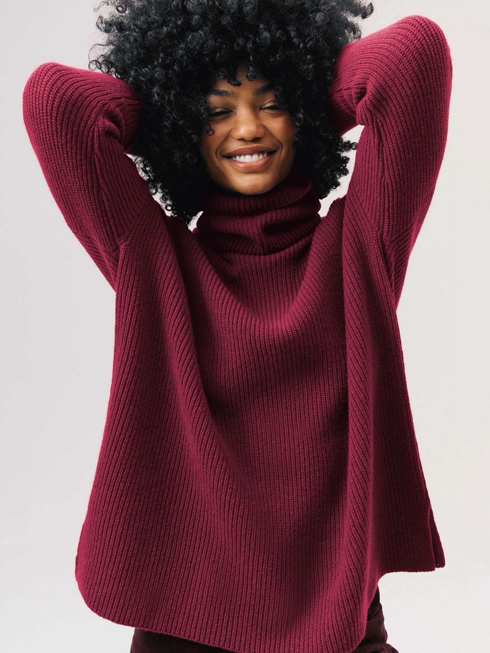 Recycled Wool Cashmere Turtleneck Top