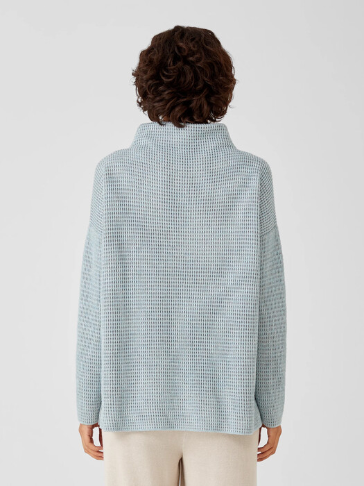 Peruvian Organic Cotton Blend Funnel Neck Top