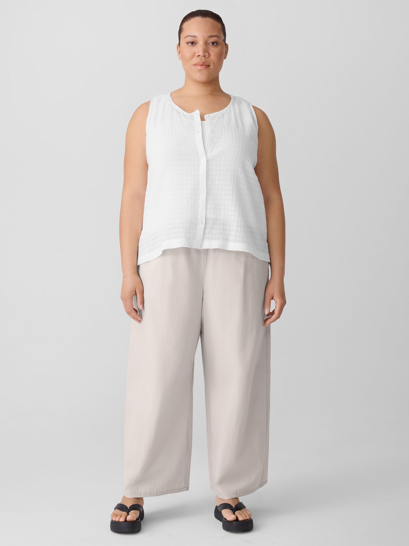 Organic Cotton Voile Box Vest