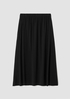 Silk Georgette Crepe Pocket Skirt