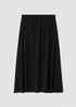 Silk Georgette Crepe Pocket Skirt