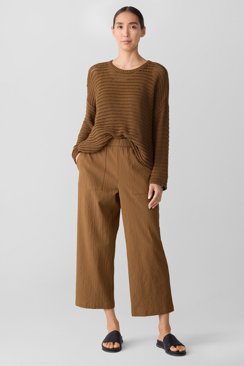 Organic Cotton Pucker Straight Pant Organic Cotton Pucker Straight Pant
