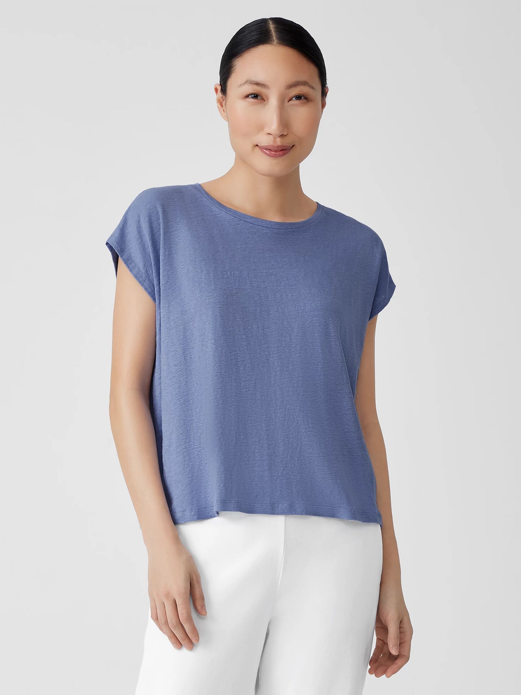Organic Linen Jersey Square Top