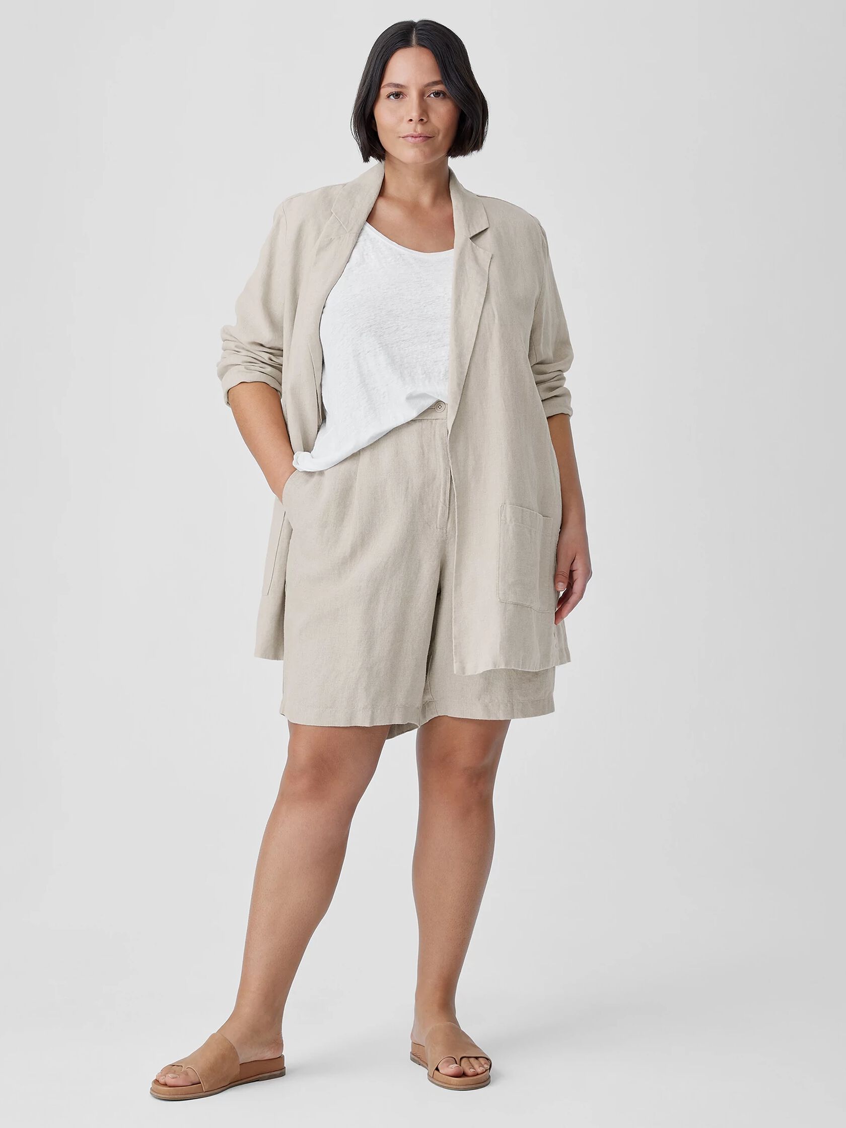 Organic Linen Shorts