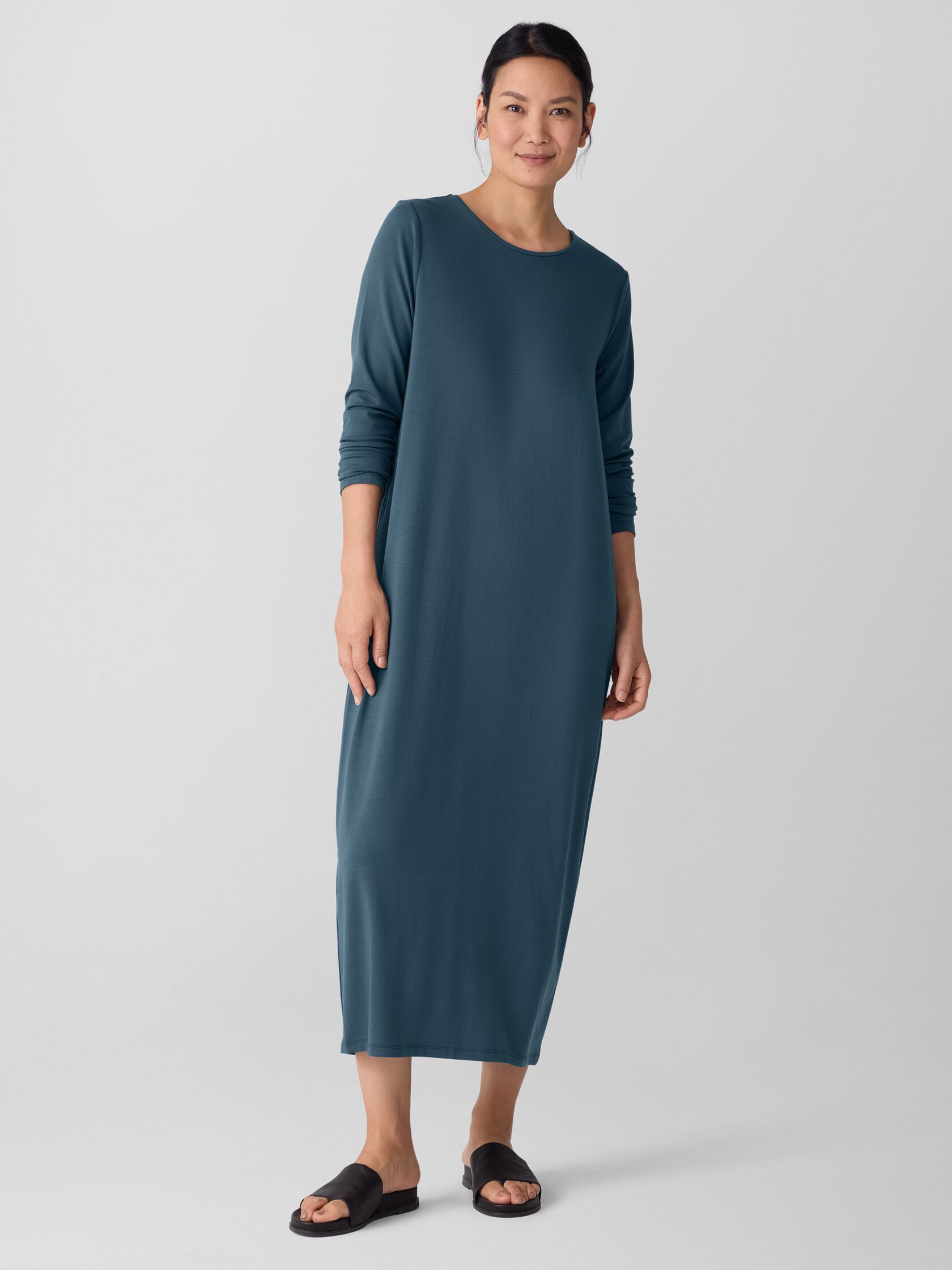 Stretch Jersey Knit Oval Dress