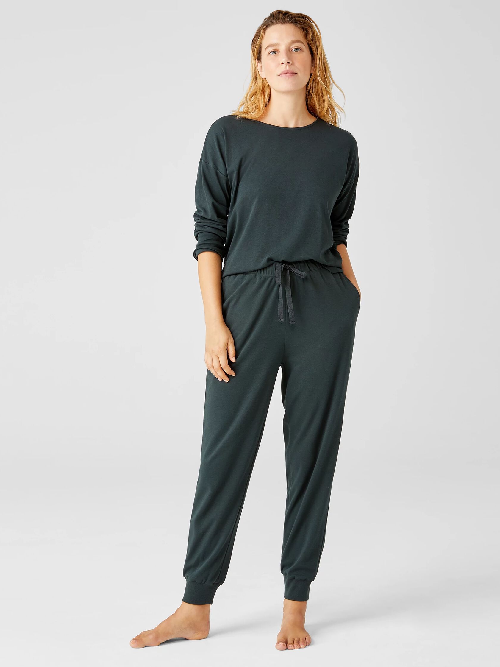 Cozy Organic Cotton Interlock Jogger Pant