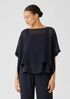 Sheer Silk Georgette Poncho