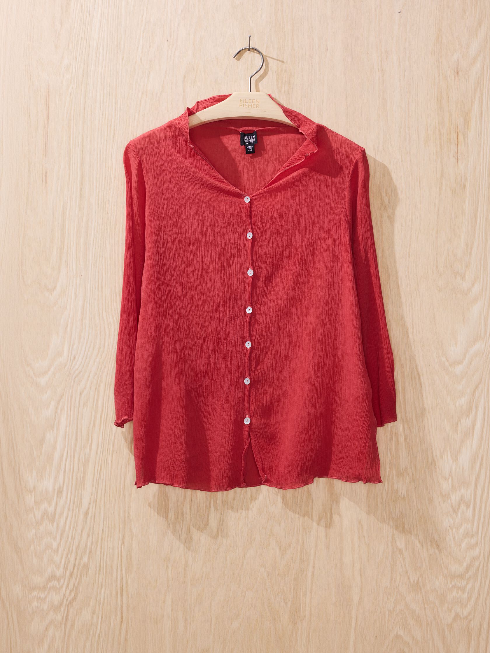 Renew Overdye Crinkle Chiffon Shirt, PM